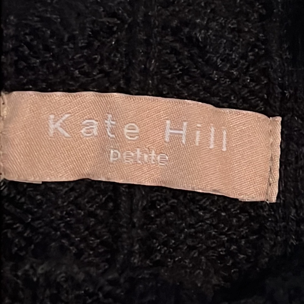 KATE HILL Petite Mock Neck Cable Sweater - Picture 5 of 7